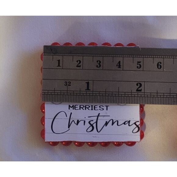 Lot Of 9 Christmas Wooden MAGNETS Santa Snowman Cat Sleigh Kitchen Xmas Gift - Picture 3 of 10